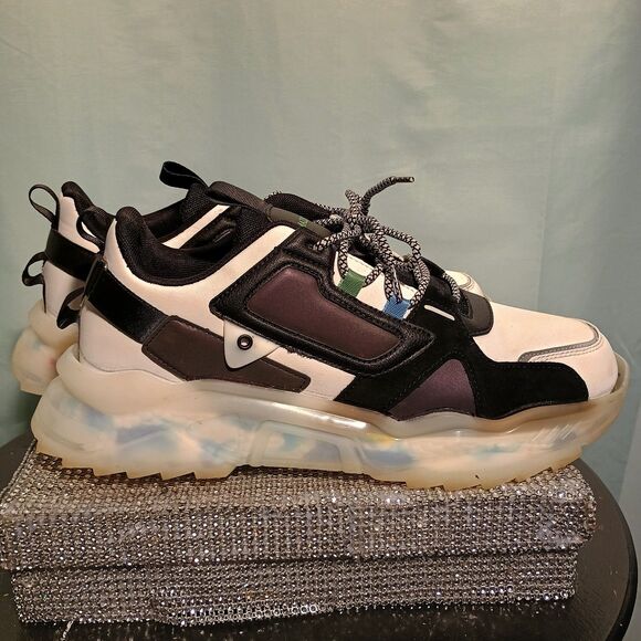 Men's Mazino Black Multicolor/ Lava size 12 shoes - Picture 3 of 5